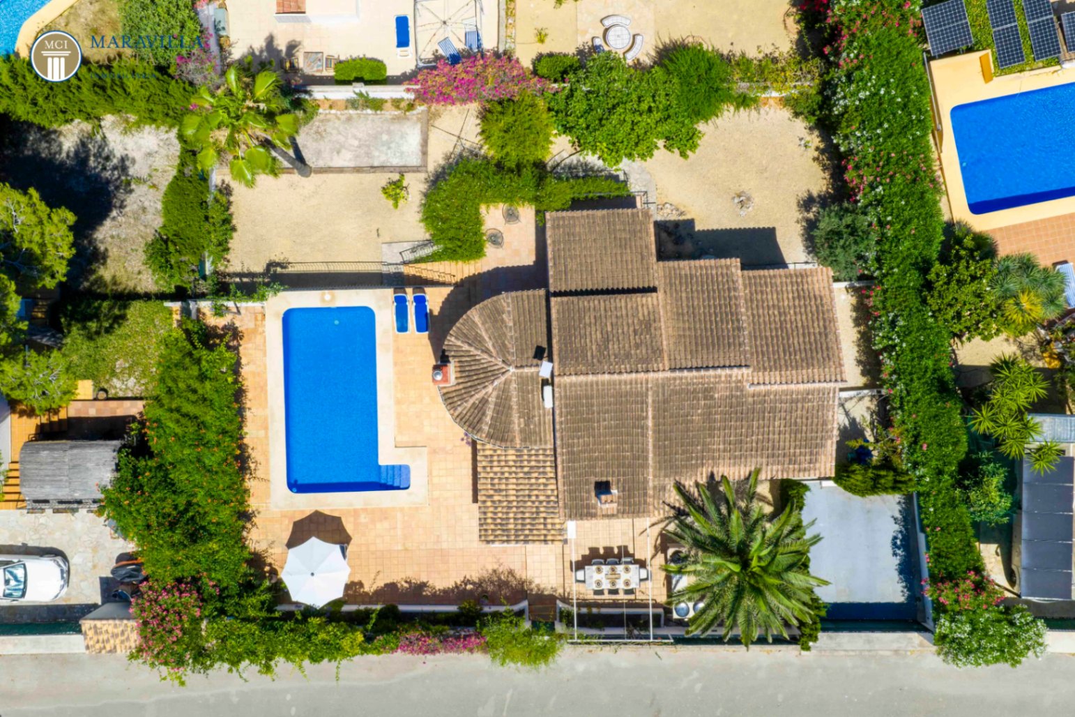 Charmante villa de style méditerranéen avec vue panoramique