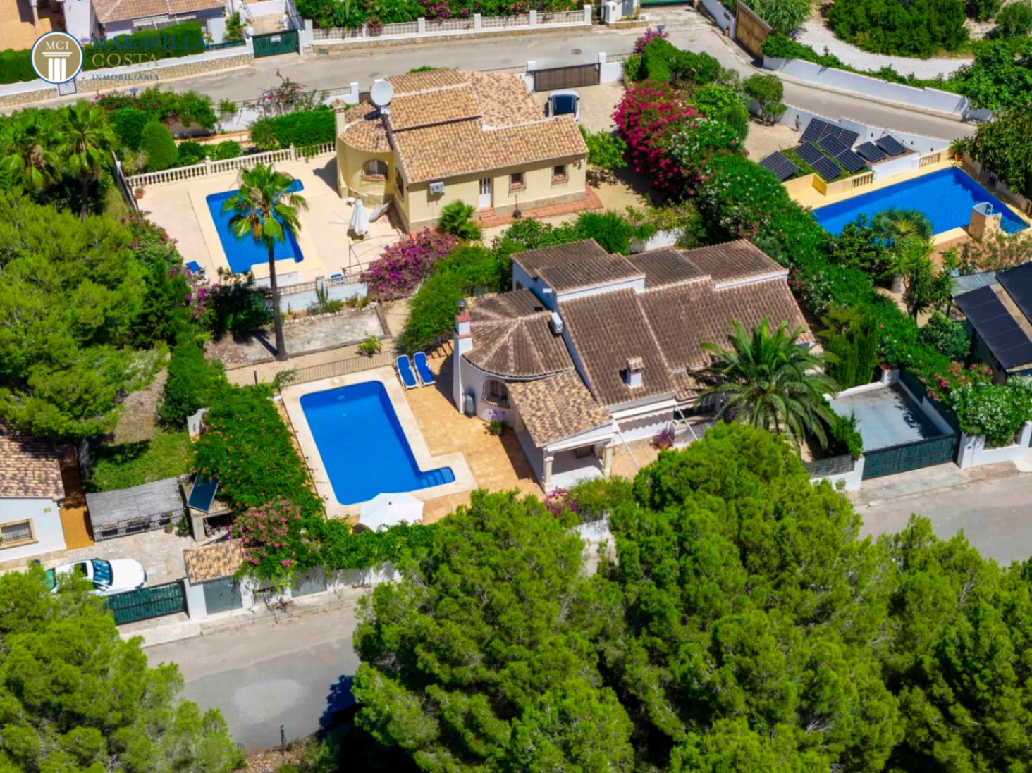 Charmante villa de style méditerranéen avec vue panoramique