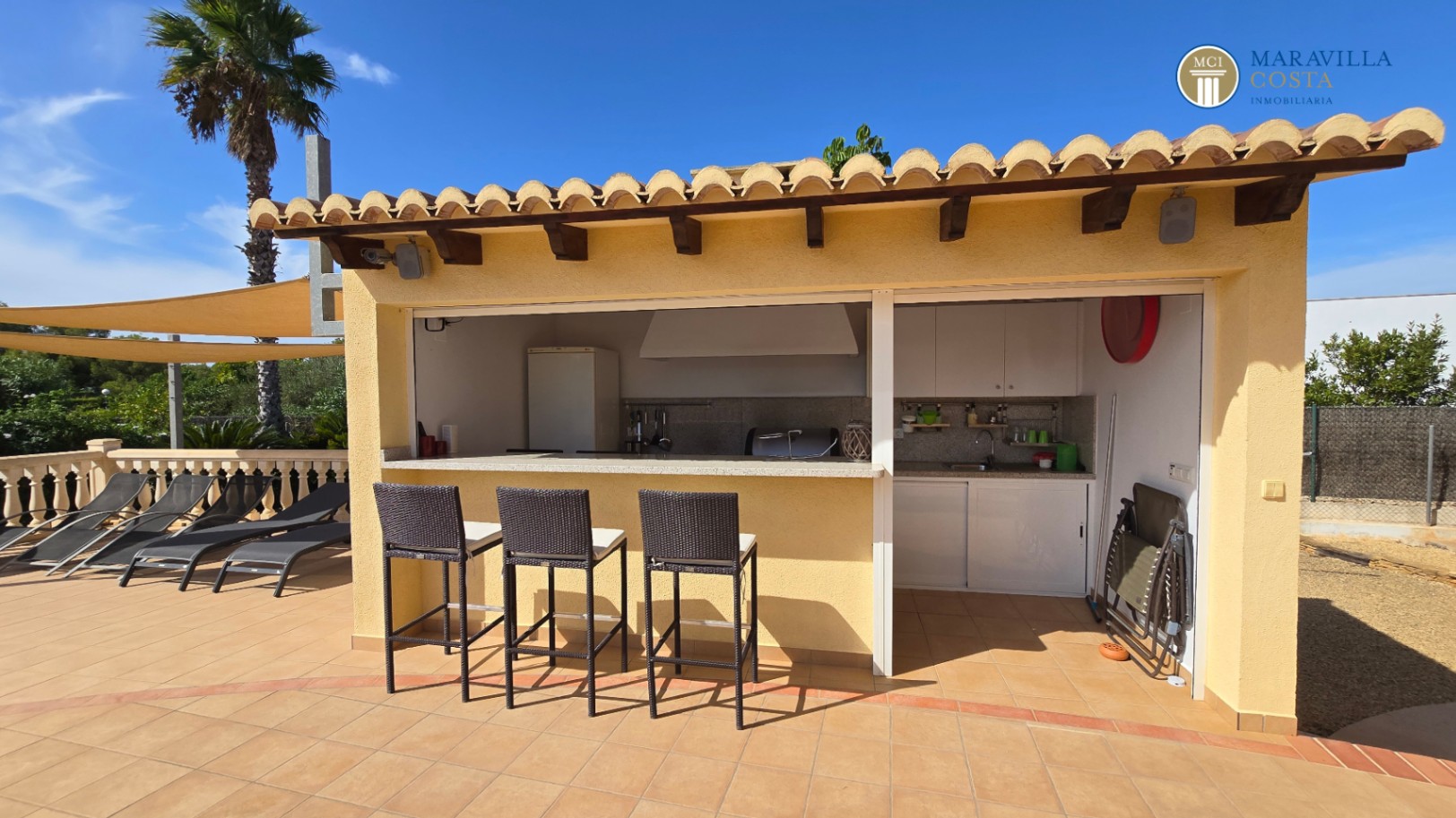 Maison méditerranéenne très bien entretenue de plain-pied à vendre à Jávea.