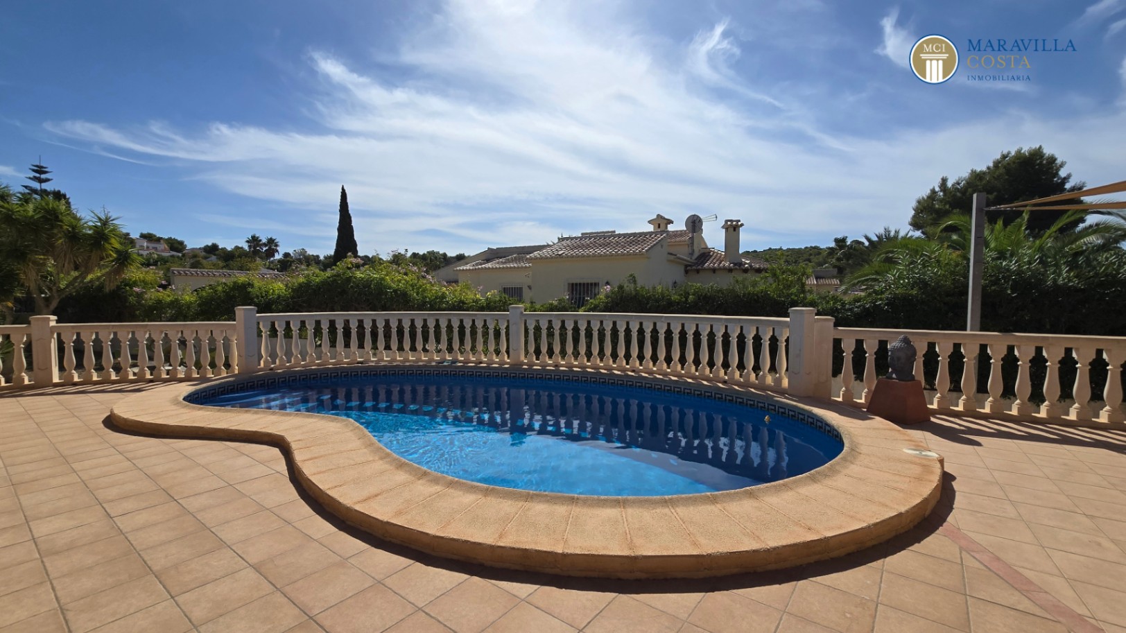 Maison méditerranéenne très bien entretenue de plain-pied à vendre à Jávea.